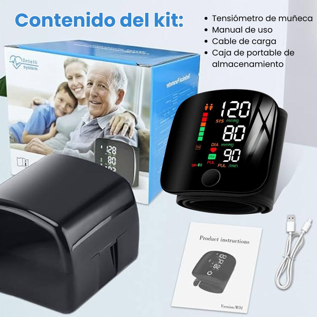 Tensiómetro digital de muñeca portable