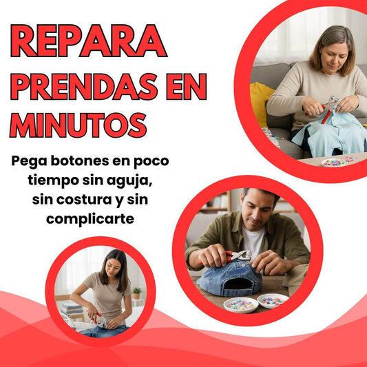 Kit Botonero Todo en Uno – Alicate + 200 Broches