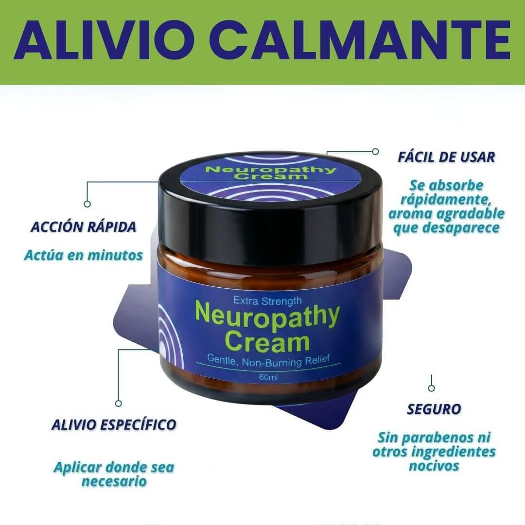 Crema Neuropatía Alivio Suave para Hormigueo y Ardor