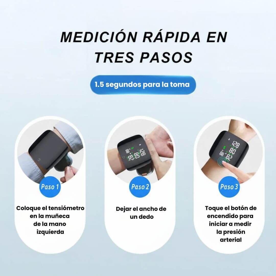 Tensiómetro digital de muñeca portable
